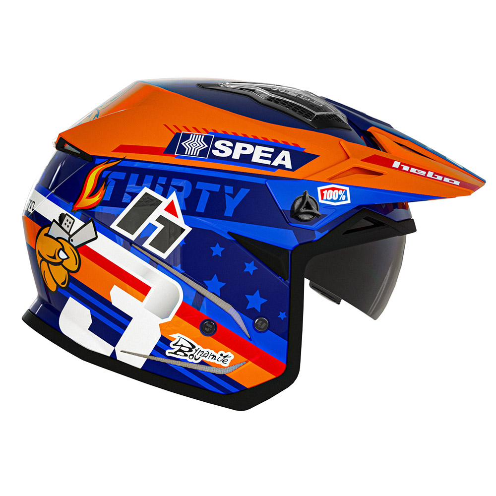 HELMET ZONE 5 TONI BOU BLUE LARGE